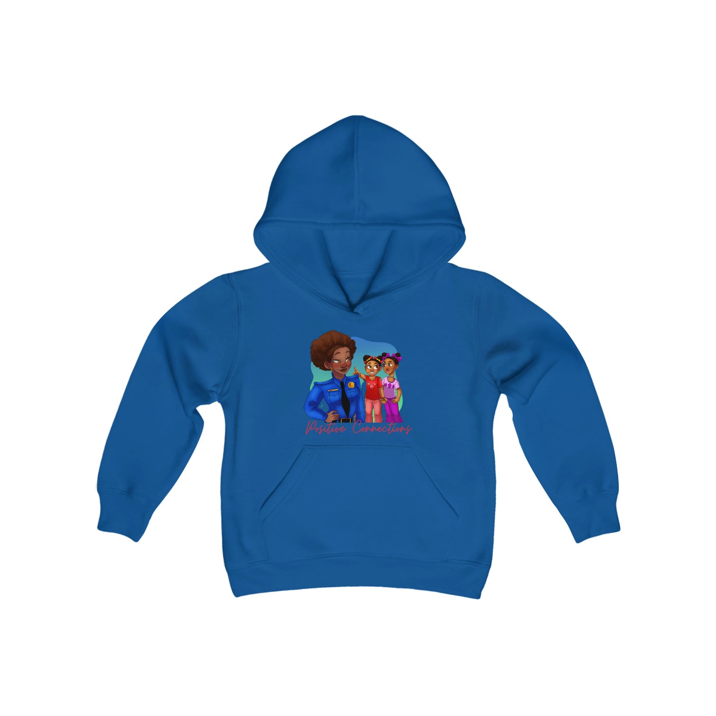 Twins in the City: Youth Heavy Blend Hooded Sweatshirt